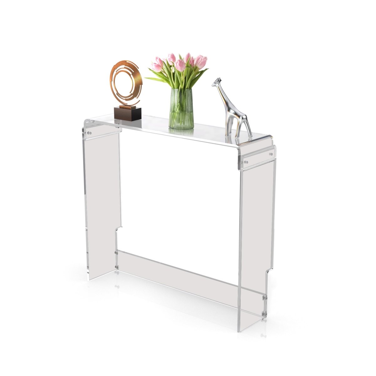 Compact Cascade Console with Baseboard Groove - Stauber Furnishings